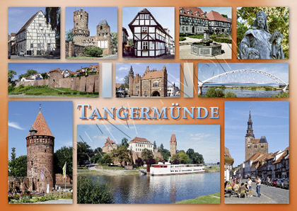 Ansichtskarte Tangermünde Sachsen-Anhalt Postkarte Vorderseite