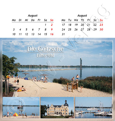 0855cdc8101753b Postkartenkalender Sachsen-Anhalt 2015 August