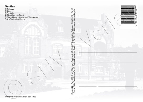 Gruß aus Genthin Rückseite