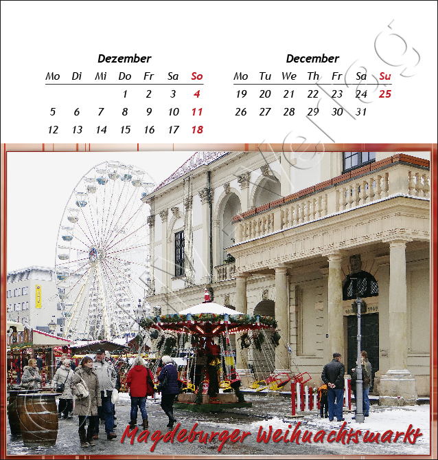 12-01 Postkartenkalender Sachsen-Anhalt 2016 Dezember