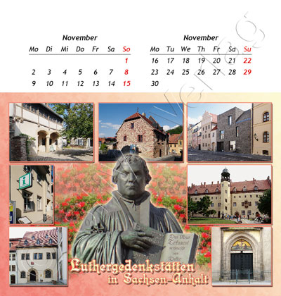 1155cdc8131c291 Postkartenkalender Sachsen-Anhalt 2015 November