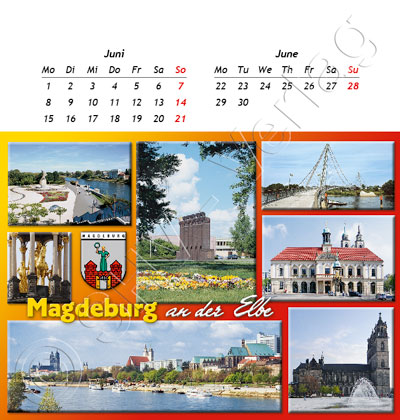 0655cdc80e4a1eb Postkartenkalender Sachsen-Anhalt 2015 Juni