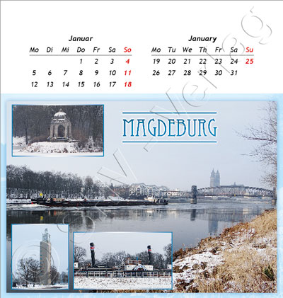 0155cdc809cc0ca Postkartenkalender Sachsen-Anhalt 2015 januar