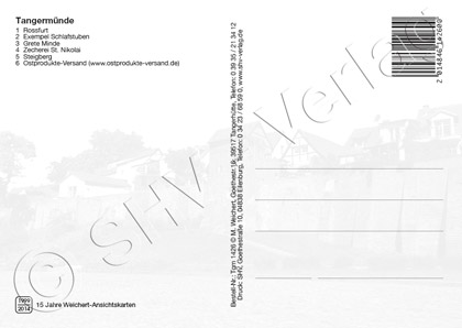 Ansichtskarte Tangermünde Sachsen-Anhalt Postkarte Rückseite
