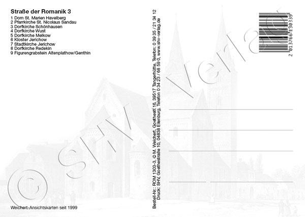 Ansichtskarte Straße der Romanik