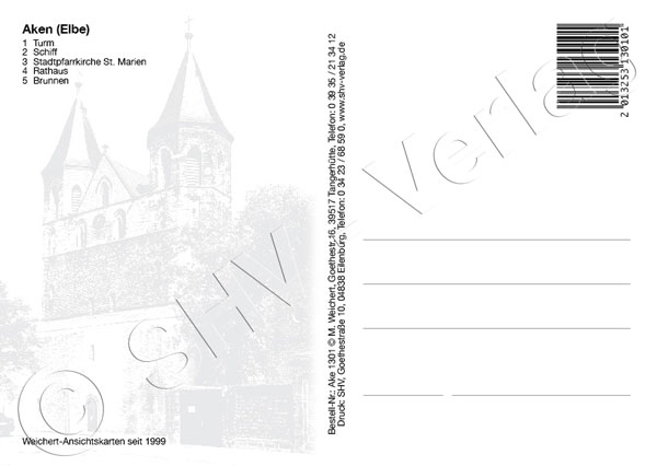 Ansichtskarte Aken (Elbe)