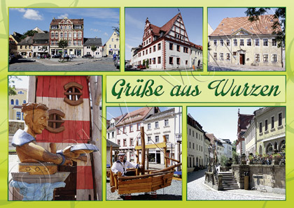 Ansichtskarte Wurzen Sachsen Postkarte Vorderseite
