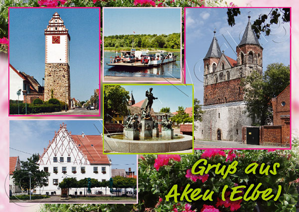 Ansichtskarte Aken (Elbe)