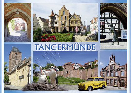 Ansichtskarte Tangermünde Sachsen-Anhalt Postkarte Vorderseite
