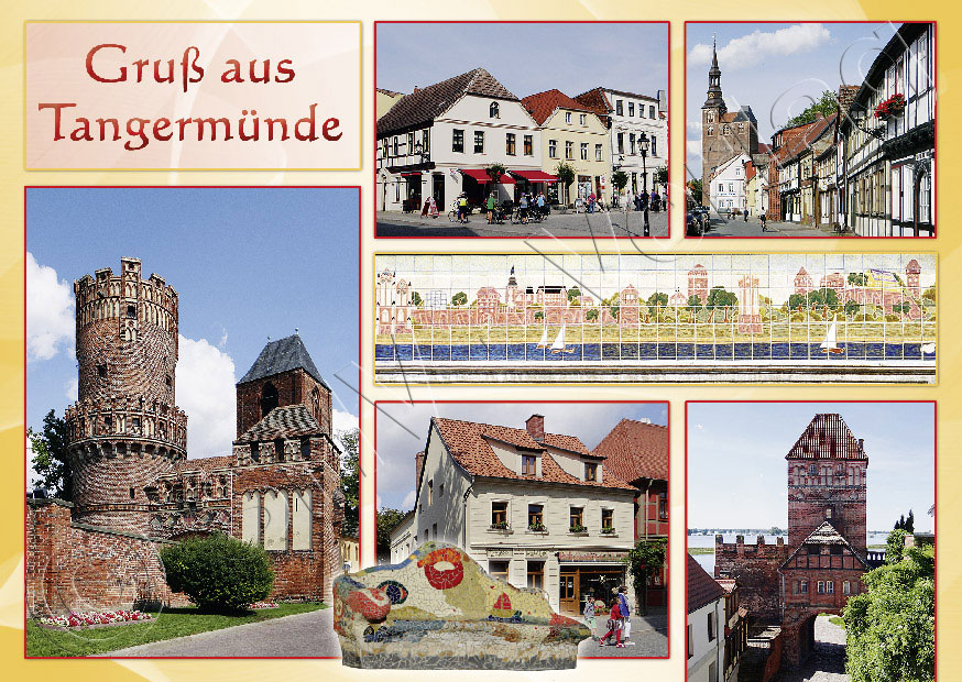 Ansichtskarte Tangermünde Sachsen Anhalt Vorderseite