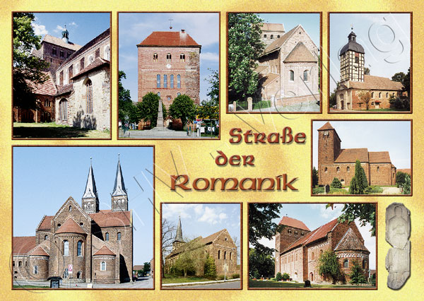 Ansichtskarte Straße der Romanik