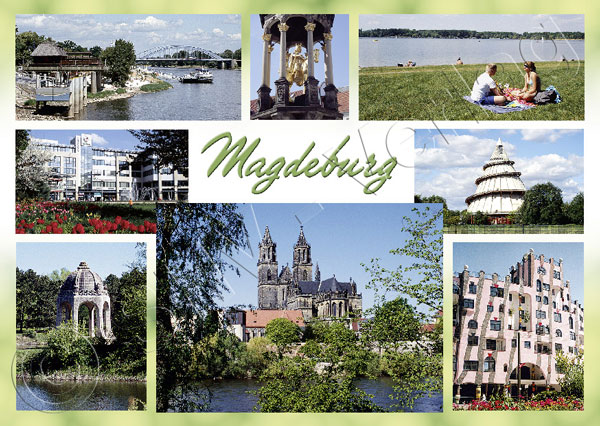 Ansichtskarte Magdeburg Sachsen Anhalt Vorderseite