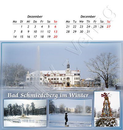 1255cdc81403723 Postkartenkalender Sachsen-Anhalt 2015 Dezember